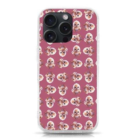 Whimsy Chickens Pattern iPhone 15 Pro TPU UV Print Case from ArtsNow.com Front