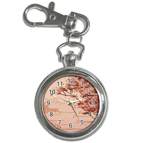 Pastel Nature , Art, Blue, Cute, Key Chain Watches from ArtsNow.com Front