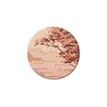 Pastel Nature , Art, Blue, Cute, Golf Ball Marker