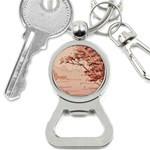 Pastel Nature , Art, Blue, Cute, Bottle Opener Key Chain