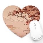 Pastel Nature , Art, Blue, Cute, Heart Mousepad