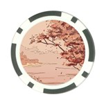 Pastel Nature , Art, Blue, Cute, Poker Chip Card Guard