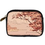 Pastel Nature , Art, Blue, Cute, Digital Camera Leather Case