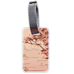 Pastel Nature , Art, Blue, Cute, Luggage Tag (two sides) from ArtsNow.com Front