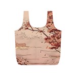 Pastel Nature , Art, Blue, Cute, Full Print Recycle Bag (S)