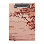 Pastel Nature , Art, Blue, Cute, A5 Acrylic Clipboard