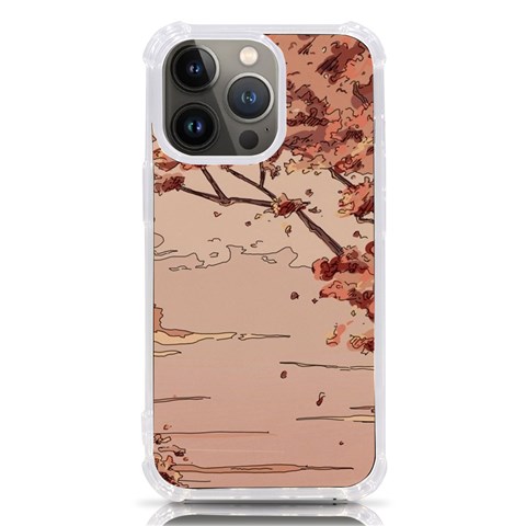 Pastel Nature , Art, Blue, Cute, iPhone 13 Pro TPU UV Print Case from ArtsNow.com Front