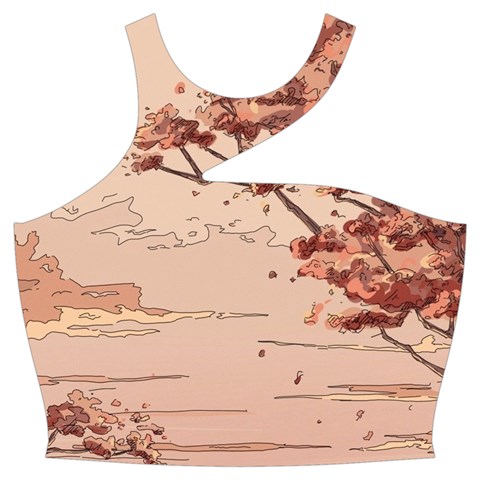 Pastel Nature , Art, Blue, Cute, Cut Out Top from ArtsNow.com Front