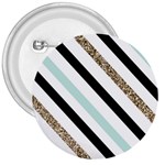 Pattern, Black, Blue, Gold, Lines, Stripes 3  Buttons