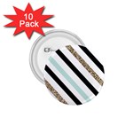 Pattern, Black, Blue, Gold, Lines, Stripes 1.75  Buttons (10 pack)