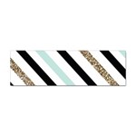 Pattern, Black, Blue, Gold, Lines, Stripes Sticker (Bumper)