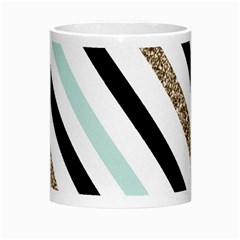 Pattern, Black, Blue, Gold, Lines, Stripes Morph Mug from ArtsNow.com Center