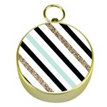 Pattern, Black, Blue, Gold, Lines, Stripes Gold Compasses