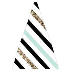 Pattern, Black, Blue, Gold, Lines, Stripes Automatic Folding Umbrella with Case (Large) from ArtsNow.com 13.71 x19.92  Umbrella - 5