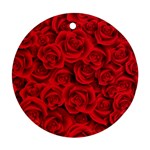 Red Roses , Red Buds, Red Roses Ornament (Round)