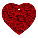 Red Roses , Red Buds, Red Roses Ornament (Heart)