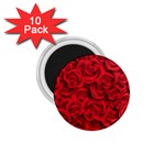 Red Roses , Red Buds, Red Roses 1.75  Magnets (10 pack) 