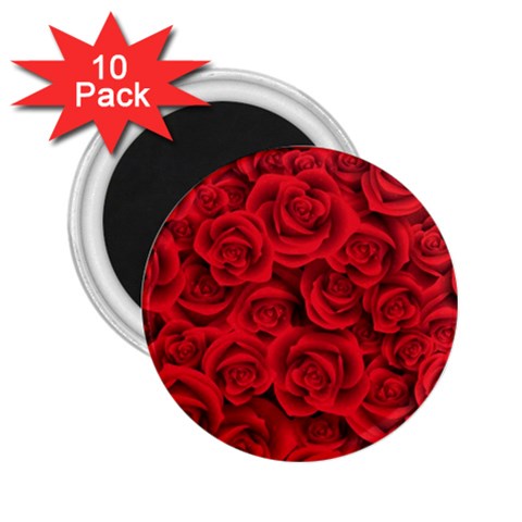 Red Roses , Red Buds, Red Roses 2.25  Magnets (10 pack)  from ArtsNow.com Front