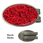 Red Roses , Red Buds, Red Roses Money Clips (Oval) 