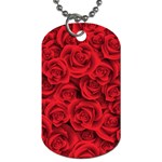 Red Roses , Red Buds, Red Roses Dog Tag (One Side)