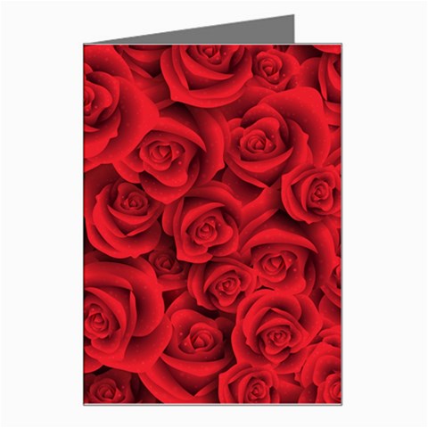 Red Roses , Red Buds, Red Roses Greeting Card from ArtsNow.com Left