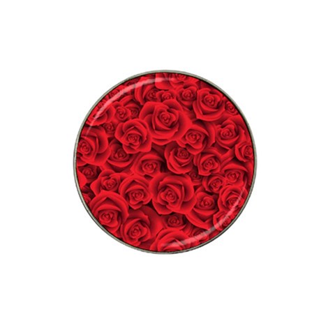 Red Roses , Red Buds, Red Roses Hat Clip Ball Marker from ArtsNow.com Front