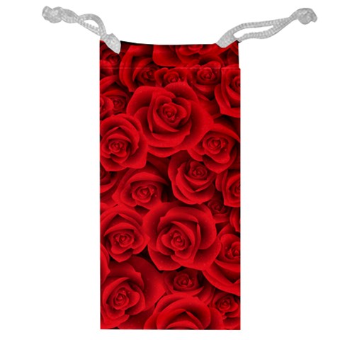 Red Roses , Red Buds, Red Roses Jewelry Bag from ArtsNow.com Front