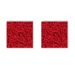 Red Roses , Red Buds, Red Roses Cufflinks (Square)