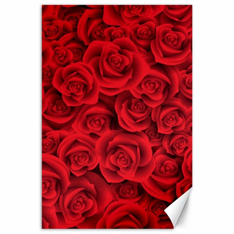 Red Roses , Red Buds, Red Roses Canvas 24  x 36  from ArtsNow.com 23.35 x34.74  Canvas - 1