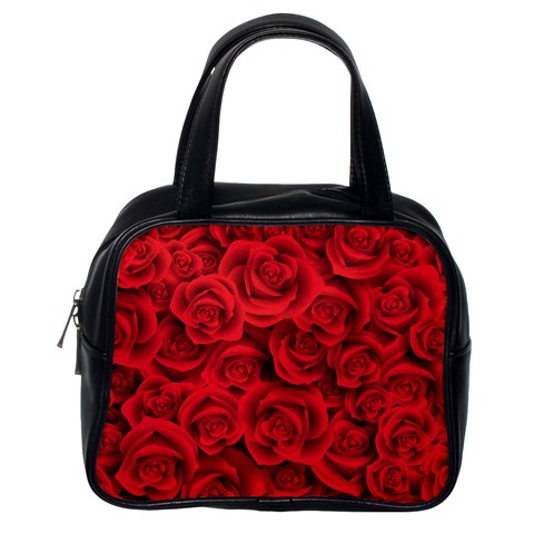 Red Roses , Red Buds, Red Roses Classic Handbag (Two Sides) from ArtsNow.com Back