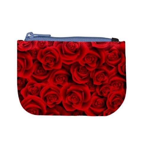 Red Roses , Red Buds, Red Roses Mini Coin Purse from ArtsNow.com Front