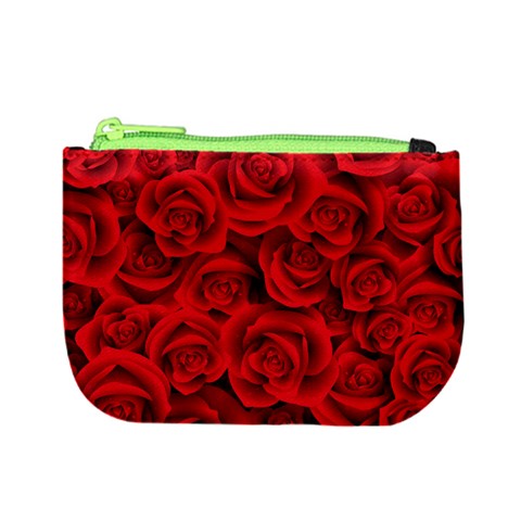 Red Roses , Red Buds, Red Roses Mini Coin Purse from ArtsNow.com Front