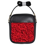 Red Roses , Red Buds, Red Roses Girls Sling Bag