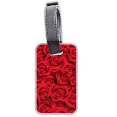 Red Roses , Red Buds, Red Roses Luggage Tag (two sides) from ArtsNow.com Back