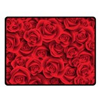 Red Roses , Red Buds, Red Roses Two Sides Fleece Blanket (Small)