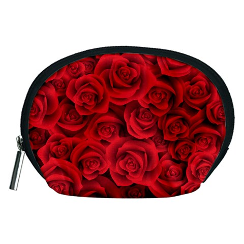 Red Roses , Red Buds, Red Roses Accessory Pouch (Medium) from ArtsNow.com Front