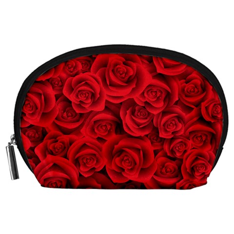 Red Roses , Red Buds, Red Roses Accessory Pouch (Large) from ArtsNow.com Front