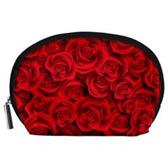 Red Roses , Red Buds, Red Roses Accessory Pouch (Large) from ArtsNow.com Front