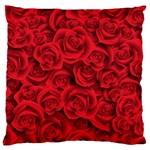 Red Roses , Red Buds, Red Roses Large Premium Plush Fleece Cushion Case (One Side)