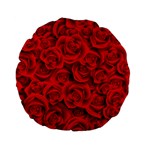 Red Roses , Red Buds, Red Roses Standard 15  Premium Flano Round Cushions