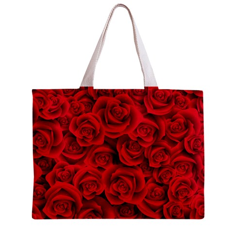 Red Roses , Red Buds, Red Roses Zipper Mini Tote Bag from ArtsNow.com Front