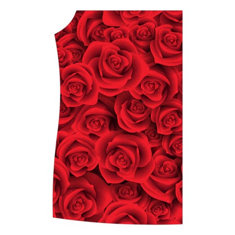 Red Roses , Red Buds, Red Roses Women s Button Up Vest from ArtsNow.com Front Right