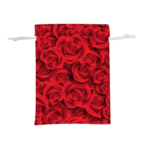 Red Roses , Red Buds, Red Roses Lightweight Drawstring Pouch (S) from ArtsNow.com Back