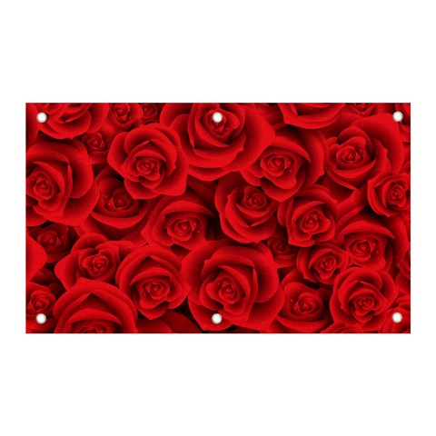 Red Roses , Red Buds, Red Roses Banner and Sign 5  x 3  from ArtsNow.com Front