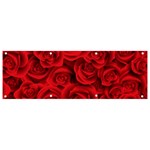 Red Roses , Red Buds, Red Roses Banner and Sign 9  x 3 