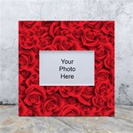 Red Roses , Red Buds, Red Roses White Box Photo Frame 4  x 6 