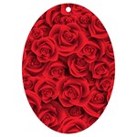 Red Roses , Red Buds, Red Roses UV Print Acrylic Ornament Oval