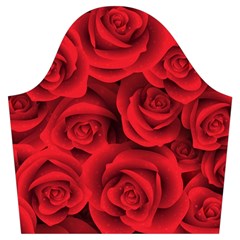 Red Roses , Red Buds, Red Roses Trumpet Sleeve Cropped Top from ArtsNow.com Sleeve Left