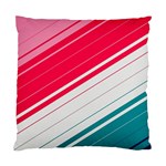 Red White Teal Stripes Standard Cushion Case (One Side)