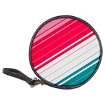 Red White Teal Stripes Classic 20-CD Wallets